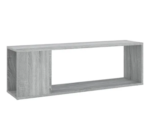 furnicato Bücherregal TV-Schrank Grau Sonoma 100x24x32 cm Holzwerkstoff, 1-tlg.