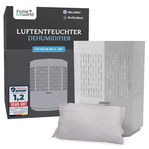 HomeLuxWorld Luftentfeuchter ohne Strom hellgrau in grau von HomeLuxWorld