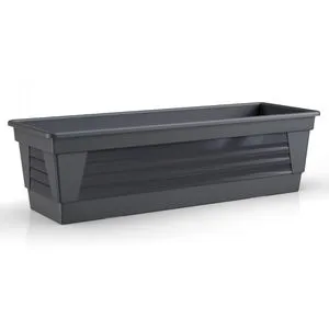 Plastard Milano 60 Blumenkasten, anthrazit, 60 x 21 x 17cm, aus Kunststoff