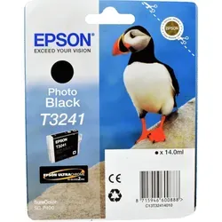Epson T3241 - Original Tintenpatrone photo black für SureColor SC-P400, 14 ml, bis zu 4.200 Seiten, ideal für Hobbyfotografen mit hochwertigen Druckergebnissen