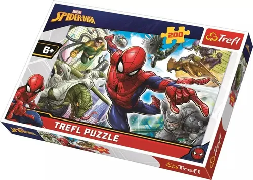 Puzzle 200 elementów. Spider-Man. Urodzony bohater Trefl 5900511132359