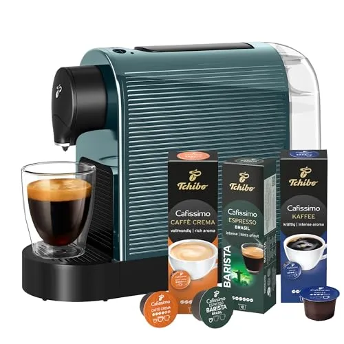 Tchibo Cafissimo „Pure plus“ Kaffeemaschine – Vielfältiger Kaffeegenuss - Entdecken Sie die Tchibo Cafissimo Pure Plus – die kompakte Kapselmaschine für Caffè Crema, Espresso und Kaffee. Mit 0,8l Wassertank und einfacher Handhabung ist sie perfekt für jede Küche.