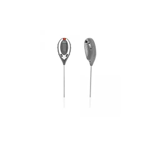 Preis-Zone Bodentester 4 in1 - Digitale Messgeräte für Gartenpflege: 4 Funktionen in einem Gerät - misst Bodenfeuchtigkeit, Temperatur, pH-Wert und Sonnenschein. Ideal für gesunde Pflanzen und Gemüse.