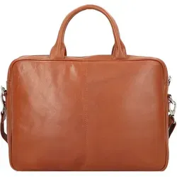 Dermata Aktentasche aus Leder - zeitloses Design - Aktentasche aus robustem Leder mit großem Laptopfach und optimaler Übersicht durch mehrere Fächer. Ideal für Büro und Alltag.