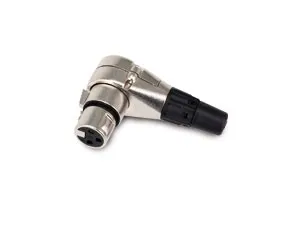 XLR-Kupplung, 3-polig, 90°, drehbar