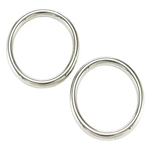 Rundringe 40 x 9mm O-Ringe Stahl Vernickelt Eisenring Stahlring 10