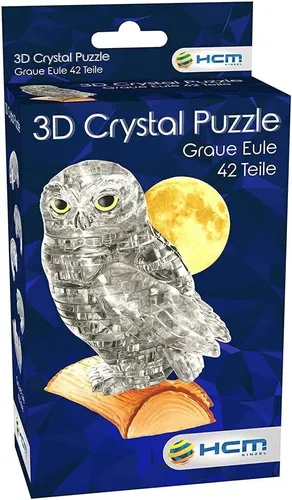 Crystall Puzzle: 3D Eule 42 Teile (beschädigte Verpackung)