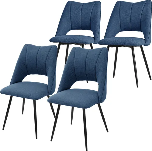 ML-DESIGN Esszimmerstuhl 4er Set, moderne Polsterstühle mit Rückenlehne - Stühle für Esszimmer, komfortable Polsterung und hohe Belastbarkeit bis 120 kg, ideal für stilvolles und entspanntes Sitzen.