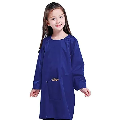 ONET Malkittel für Kinder 7-12 Jahre, Malschürze für Schule-Kunst Malerei, Schürze für Malkittel (L)