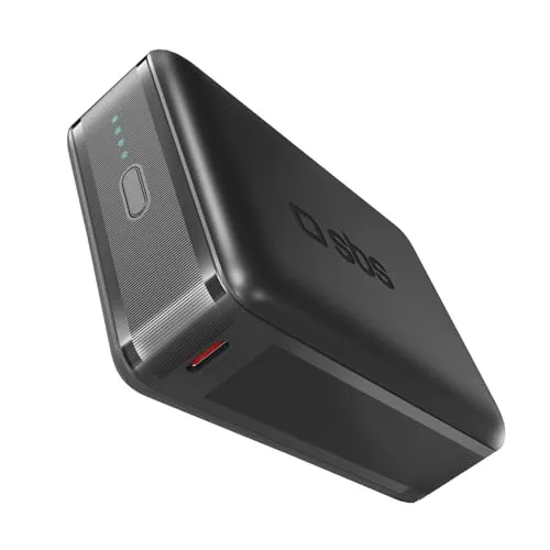 SBS NanoTube PowerBank HD 20.000 mAh - Externe Handyakkus mit 65 W Power Delivery für schnelles Laden von bis zu 2 Geräten gleichzeitig. Kompakt und leicht, ideal für unterwegs!