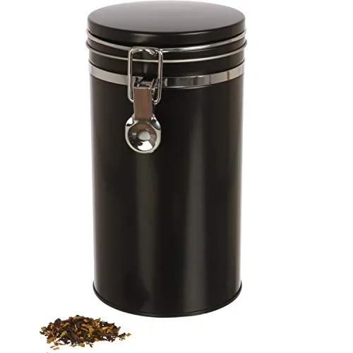 Dosenritter | Kaffeedose/Vorratsdose mit Bügelverschluss und Silikondichtung, luftdicht aus Metall für 500g Kaffeepulver | 20 x 10.4cm (H,ø) | auch ideal als Mehl- oder Reisdose