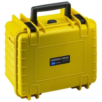 B&W International Transportkoffer Outdoor 2000 (PP.66) Gelb – Wasserdicht und extrem robust - Kamerataschen – Schützen Sie Ihre Ausrüstung mit diesem wasserdichten, schlagfesten Koffer, der nach militärischen Standards getestet ist und 30 Jahre Garantie bietet.