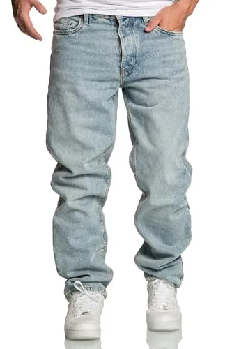 REPUBLIX Herren Loose-Fit 90s Denim Jeans R7025 - Hellblau W29/L30 - Stylische Loose-Fit 90s Denim Jeans für Herren, bequem und lässig im Alltag. Ideal für einen modischen Look mit viel Bewegungsfreiheit.