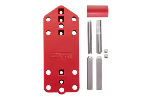 SO-TECH® Bohrlehre für Türdrücker mit Rosettengarnitur von SO-TECH