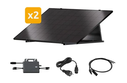 900W Balkonkraftwerk Komplettpaket PV Solaranlage 230V mit Mikrowechselrichter