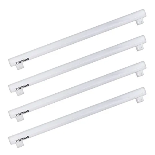 SEBSON LED Lampe S14S 50cm - 8W, 880lm, warmweiß, 4er Pack - Energiesparlampen mit 8W Leistung, ersetzt 60W Glühlampe. Ideal für großzügige Raumbeleuchtung dank 150° Abstrahlwinkel und bis zu 90% Energieersparnis.