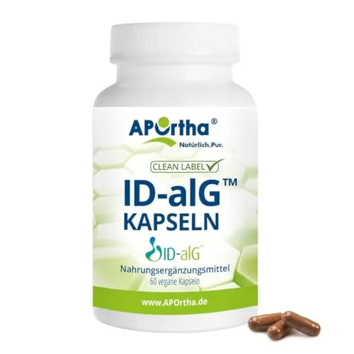 APOrtha® ID-alG™- 60 vegane Kapseln, ID-AlG 400 mg, Extrakt aus den braunen Meeresalgen Ascophyllum nodosum, 60 Kapseln für 30 Tage, glutenfrei, allergenfrei, laktosefrei, vegan