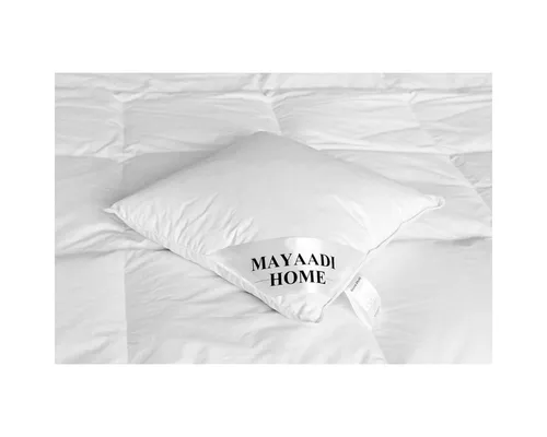 Mayaadi Home Kopfkissen HS119 Kopfkissen 50x60cm Federn Natur Kissen Füllung 100% Gänsefedern, Füllung: 100% Federn, Bezug: Baumwolle, Rückenschläfer, Seitenschläfer, Bauchschläfer