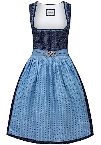 Stockerpoint Damen Dunja Midi Dirndl, blau, 44 von Stockerpoint