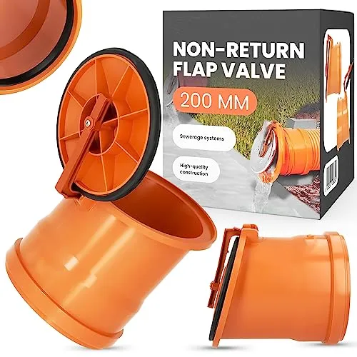 Pendelklappe Endklappe Rohrklappe 200mm Froschklappe Auslaufstück Rückstauklappe Rückflussverhinderer Abflussrohrende Leitungsendklappe Kanalisationsrohre Rohrklappe Endstück Rattenstop Abwasserrohre