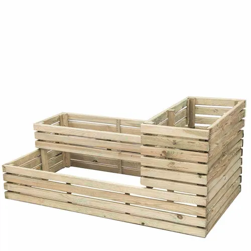 Hochbeet Ella 120x64x53cm - Körbe, Blumentöpfe, -kästen & Untersetzer - Hochbeet für platzsparendes Gärtnern mit optimaler Ergonomie und stilvollem Design.