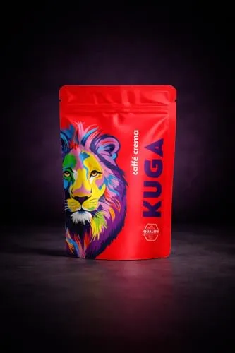 UMBRELLA® KUGA Caffè Crema Kaffeebohnen 250 g, ganze Bohnen, belgische Slow Roasting Röstung, 50% Arabica & 50% Robusta, mild-fruchtig, cremig, für Vollautomat, Siebträger, French Press & Moka