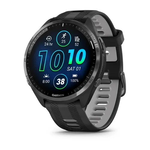 Garmin Forerunner® 965 Premium Running 47mm - Smartwatch für Sportler mit Titanlünette und 23 Tagen Akkulaufzeit im Smartwatch-Modus. Ideal für Laufen, Radfahren und mehr!