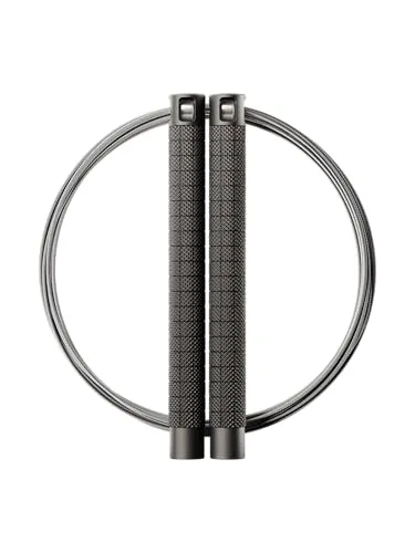 RPM Comp4 - true black – Premium-Springseil für Profis – Aluminiumgriffe, Verstellbare Länge, Schnellrotation für Double Unders – Perfekt für Functional Fitness & Fitness Workouts