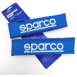 SPARCO 2er Set SPC Gurtpolster Polyester Blau Universal - Gurtpolster für zusätzlichen Komfort im Auto, aus weichem Polyester, verhindert Einschneiden des Gurtes und sorgt für stilvolles Innenraum-Design. Universell passend und einfach zu befestigen.