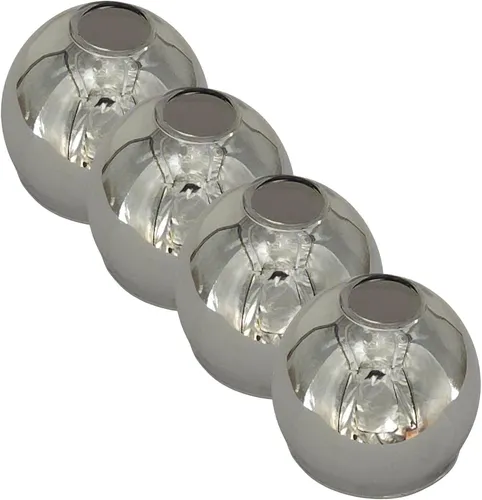 4x E14 Lampenschirm Pendellampe - Rauchglas Ersatzglas - Deckenlampen & Kronleuchter: Hochwertiges rundes Ersatzglas in rauchglasfarben, perfekt für stilvolle Beleuchtung in jedem Raum.