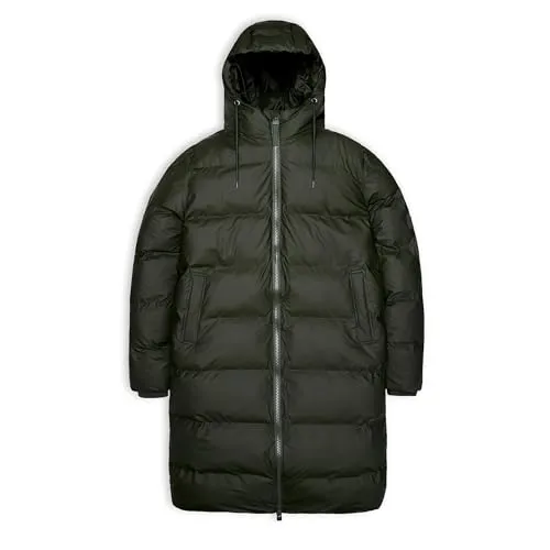 Alta Long Puffer Jacket Green Mantel