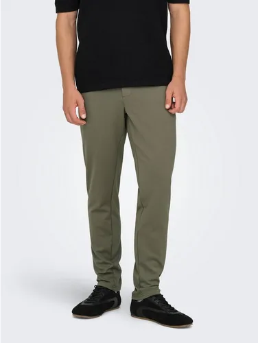 Only & Sons ONSMARK Slim Fit Chino Hose für Herren - Stylische Slim Fit Chino Hose mit Haken- und Ösenverschluss. Ideal für einen modernen Look, bequem durch die hochwertige Materialmischung.