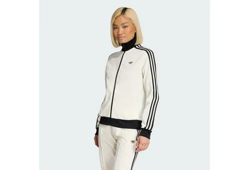 adidas Originals Classic Track Jacke Damen S, weiß-schwarz - Stilvolle Damenjacke von adidas Originals, ideal für Freizeit und Sport. Das zeitlose Design sorgt für einen lässigen Look und hohen Tragekomfort.