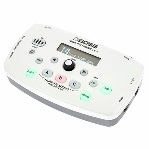 Boss VE-5 WH Vocal Performer B-Stock - B-Stock Effektgerät für Gesang, bietet alle wichtigen Vocal-Effekte inklusive Looper und ist ideal für kreative Live-Performances.