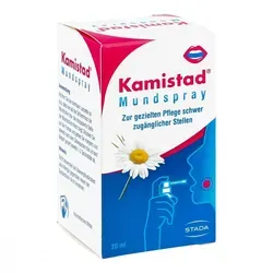 Kamistad Mundspray 20 ML - Mundspülungen zur sanften Pflege der Mundschleimhaut, ideal bei Aphten und Entzündungen. Die drehbare Lanzette ermöglicht gezielte Anwendung für schnelle Linderung.