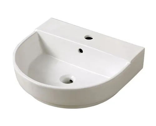 Primaster Drilona Hängewaschbecken - Elegantes Handwaschbecken aus hochwertiger Keramik, ideal für kleine Bäder und Gäste-WCs, platzsparend und stilvoll.