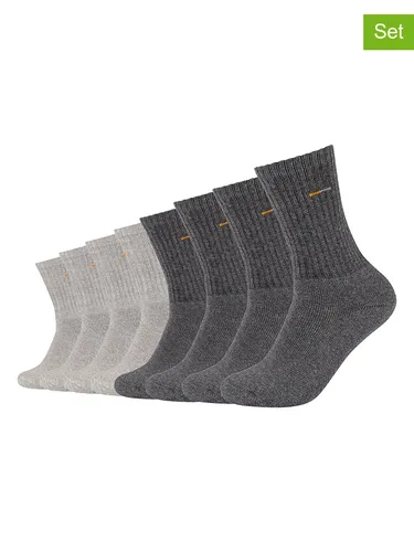 camano 8er-Set: Socken in Anthrazit/ Grau, Größe 35-38, grau/schwarz, Damen
