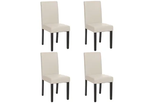 PROREGAL® Esszimmerstuhl Esszimmerstuhl klassisch und zeitlos HxBxT 90x43x56cm Material, Farbe (4 St), Mit hochwertigem Bezug, erhältlich in vielen Ausführungen