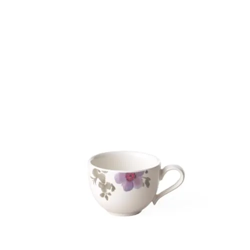 Villeroy und Boch Mariefleur Gris Mokka-/Espressotasse, 80 ml, Höhe: 4,5 cm, Premium Porzellan