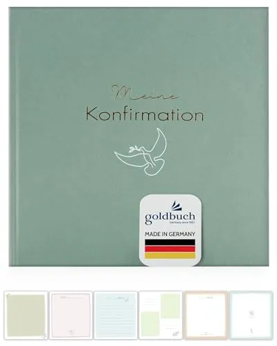 goldbuch Fotoalbum Konfirmation Friedenstaube in türkis von Goldbuch