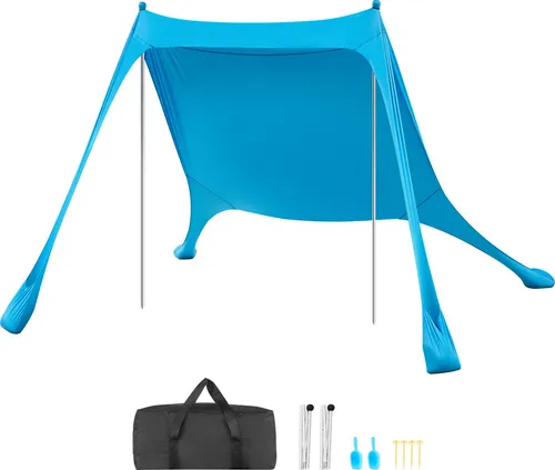 VEVOR Strandzelt mit Sonnenschutz UPF 50+ – Ideal für Familienausflüge