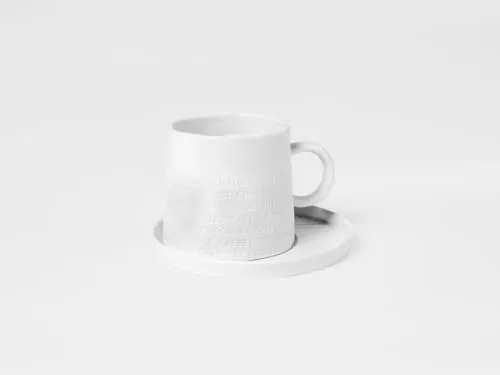 Räder Raumpoesie Frühstück Tasse mit Untersetzer