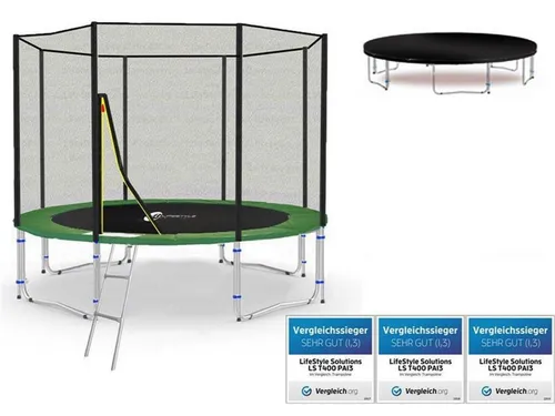 Glaszentrum Hagen Gartentrampolin LS-T305-PA10 in grün von Glaszentrum Hagen