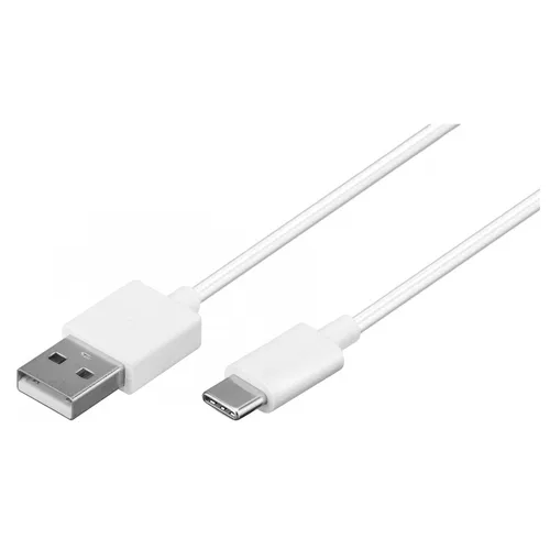 USB-C 2.0 Sync- & Ladekabel A-Stecker C-Stecker weiß - Länge: 2,0m