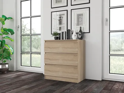 Raumhirsch Furniture Kommode Sonoma Eiche 70x75x40 cm