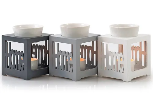 Levandeo® Duftlampe, Duftlampe schwarz anthrazit Home Keramik Öllampe Aromalampe