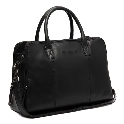 The Chesterfield Brand Layton Shoulderbag Black - Damen-Schultertaschen mit reichhaltiger Ausstattung, perfekt für Laptop und Smartphone, stilvolles Design in kompakten Maßen (34 x 23,5 cm)