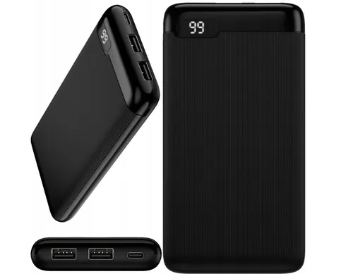 Setty Powerbank 10000 mAh mit LCD Bildschirm