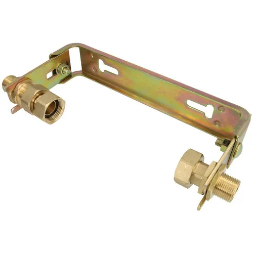 JS WASSERZ.-EINBAUBUEGEL QN 2,5 M.VERSCHR.3/4x3/4 VERZ. VERST. - Zubehör für automatische Bewässerungssysteme, verstellbare Wasserzähler-Anschlussgarnitur aus verzinktem Stahl für flexiblen Einsatz und optimale Anpassung.