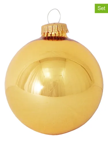 Weihnachtsbaumschmuck Gold von Krebs Glas Lauscha